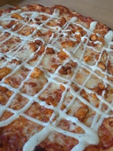 Order Buffalo Chicken PIZZA - Chicken Cutlet, Buffalo Sauce, Mozzarella & Ranch food online from Chicken Delight of Rahway store, Rahway on bringmethat.com