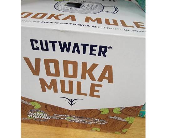 Order Cut Water Vodka Mule 6pk. 12oz. CANS  food online from Hub Market & Deli store, San Diego on bringmethat.com