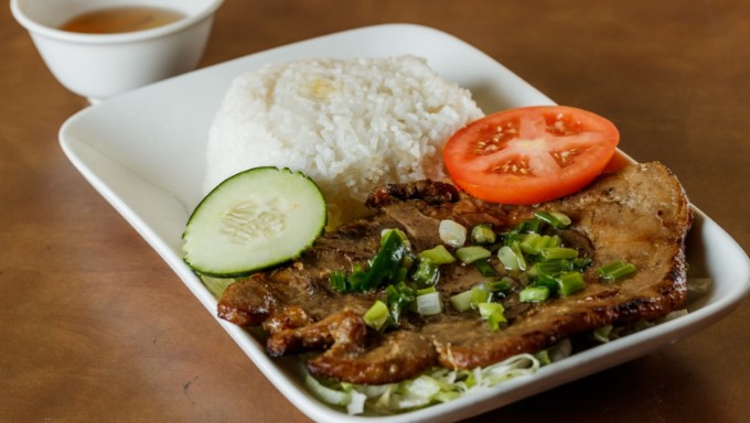 Order G6. Grilled Pork Chop food online from Pho Hoang store, Houston on bringmethat.com