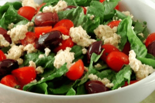 Order Greek Salad food online from Zaatar Mediterranean Cuisine store, Baltimore on bringmethat.com