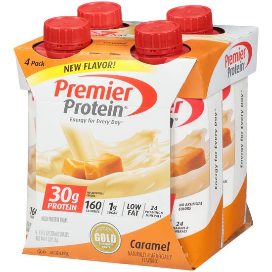 Order Premier Protein Caramel Shake (11 oz x 4 ct) food online from Rite Aid store, EAST AURORA on bringmethat.com