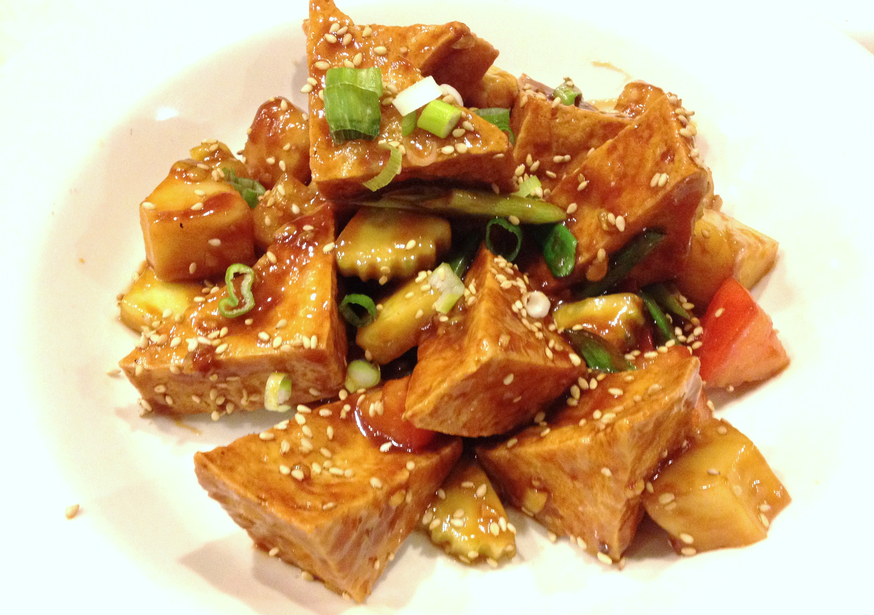 Order V4. Sweet and Sour Tofu food online from S!!! Thai Food store, Temecula on bringmethat.com