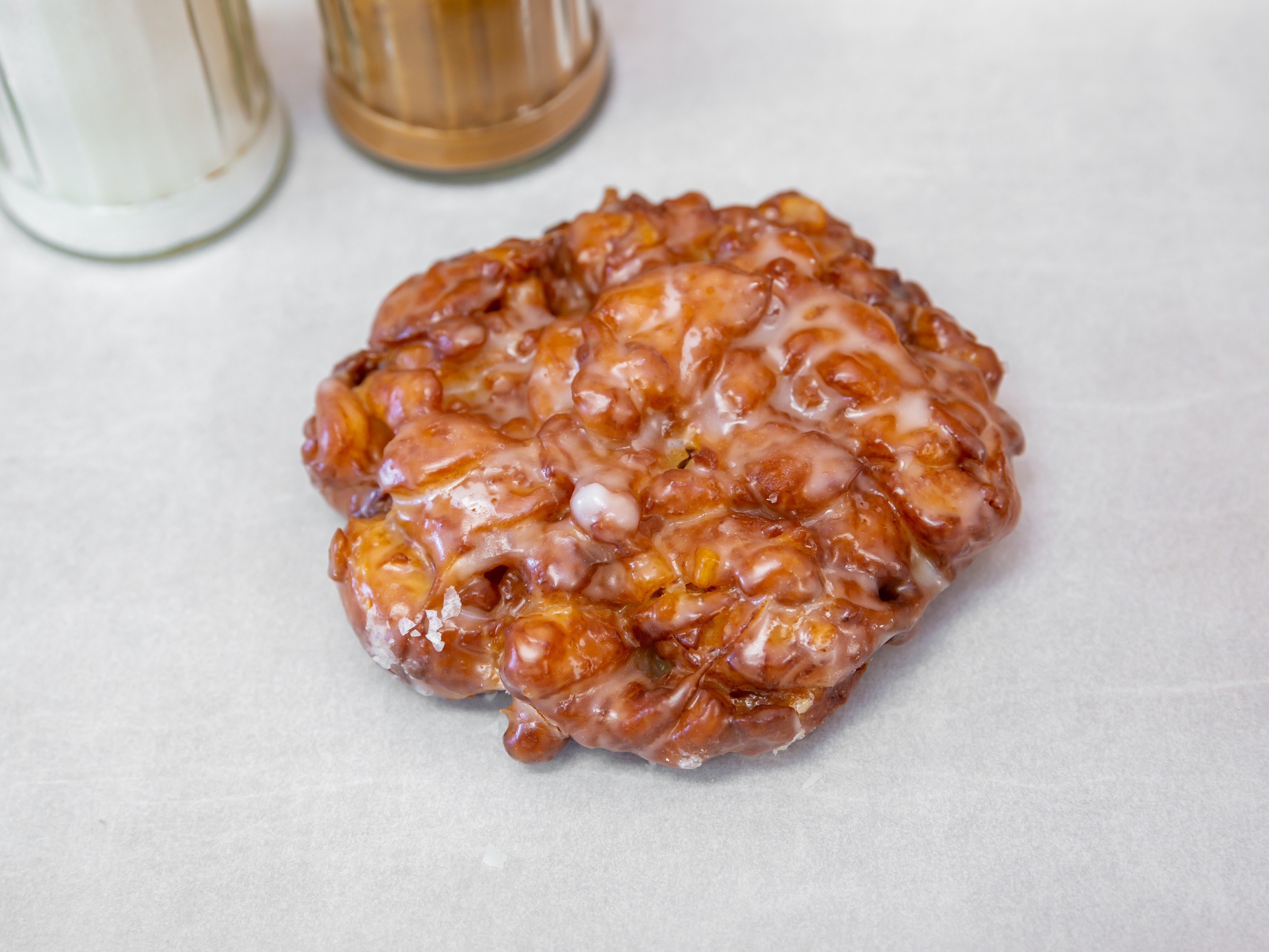 Order Apple Fritter (Large) food online from Jax Donut House store, Anaheim on bringmethat.com
