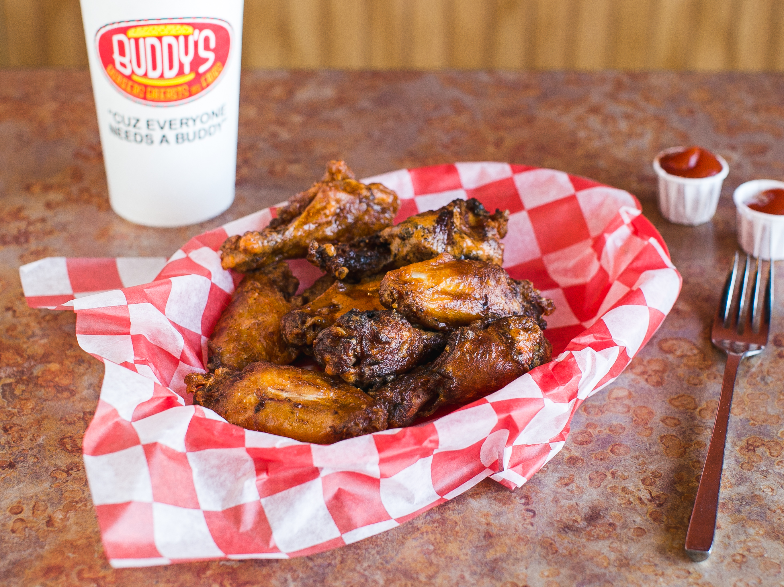 Order 10 Wings  food online from Buddy's Burgers store, Exton on bringmethat.com