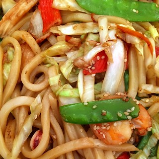 Order N4. Shrimp Yaki Udon Noodle food online from Yo! Sushi store, Santa Ana on bringmethat.com