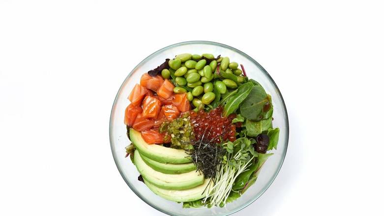 Order Spicy Salmon Poke Salad food online from Gozen Shun store, Pasadena on bringmethat.com