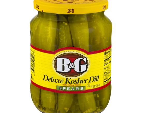 Order B&G Deluxe Kosher Dill (24 oz) food online from Ctown Supermarkets store, Uniondale on bringmethat.com