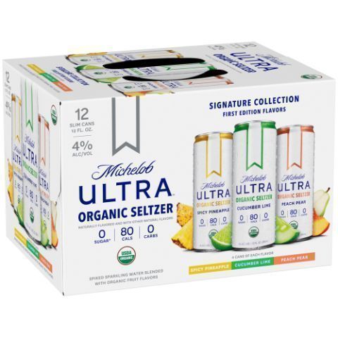Order Michelob ULTRA Organic Seltzer Variety Pack 12 Pack 12oz food online from 7-Eleven store, Evans Mills on bringmethat.com