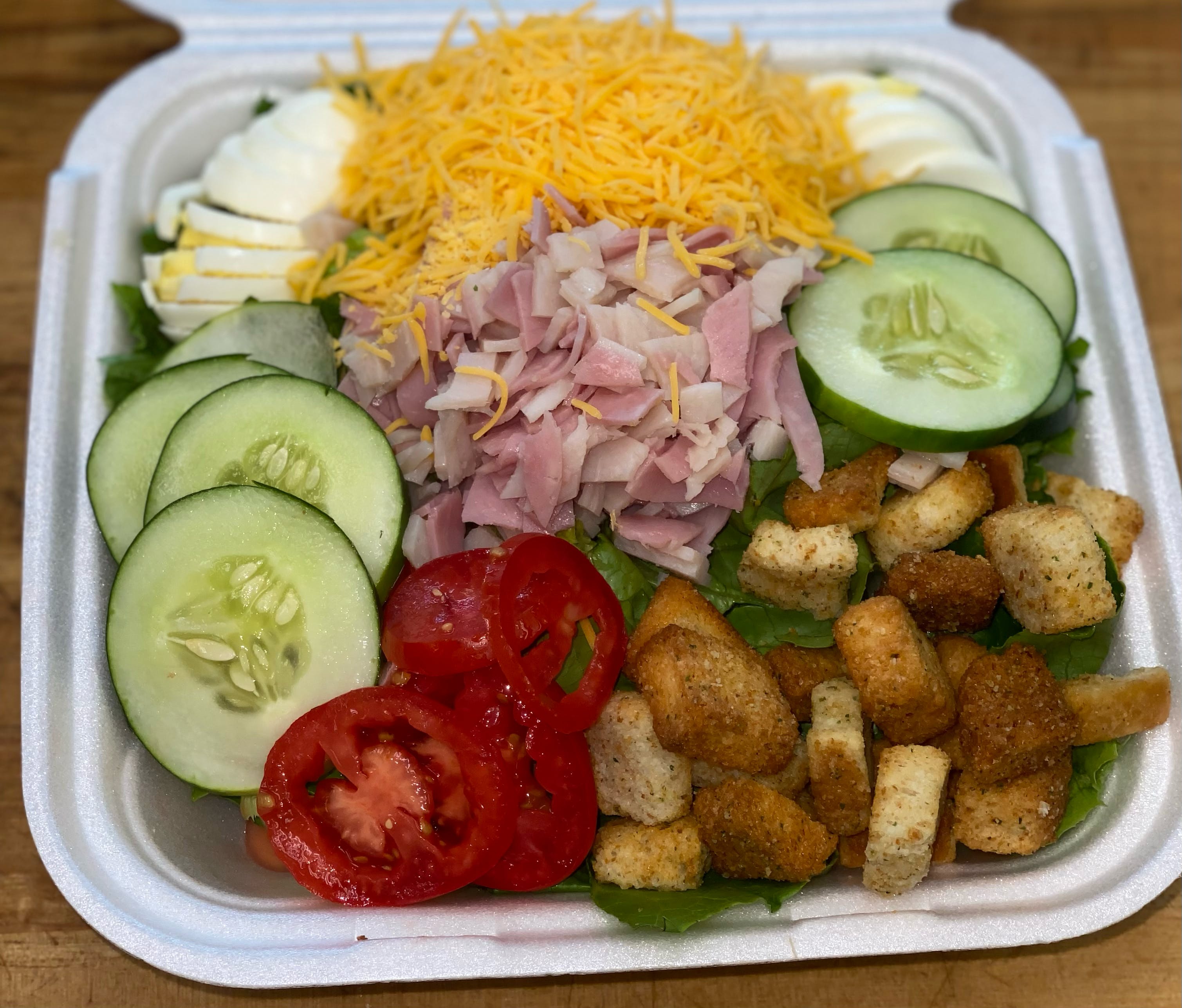 Order Chef Story Salad - Salad food online from Story's Pizza & Smoothies store, Dayton on bringmethat.com