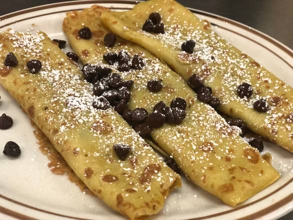 Order Chocolate Chip Crepes food online from Judy's Cafe store, Garland on bringmethat.com