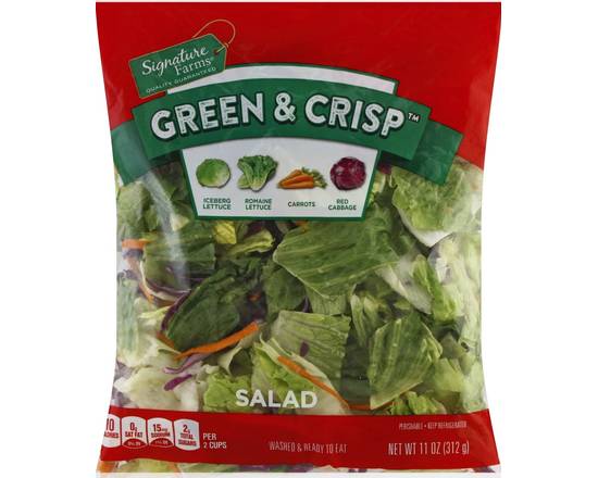 Order Signature Farms · Green & Crisp Garden Salad (11 oz) food online from Safeway store, Herndon on bringmethat.com