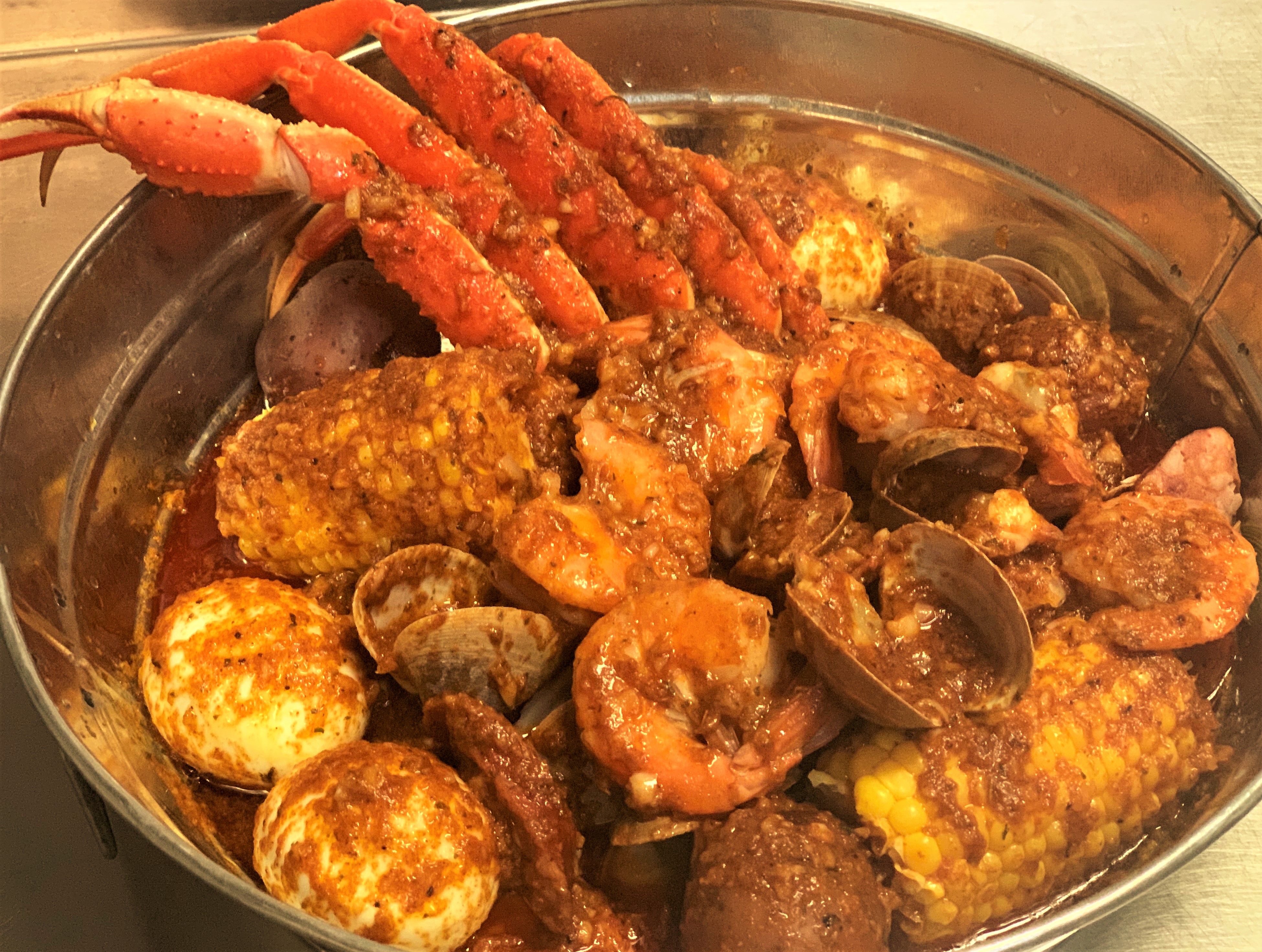 Order Pick 3 Combo  food online from Buffet City/Cajun Seafood Boil store, Chicago on bringmethat.com