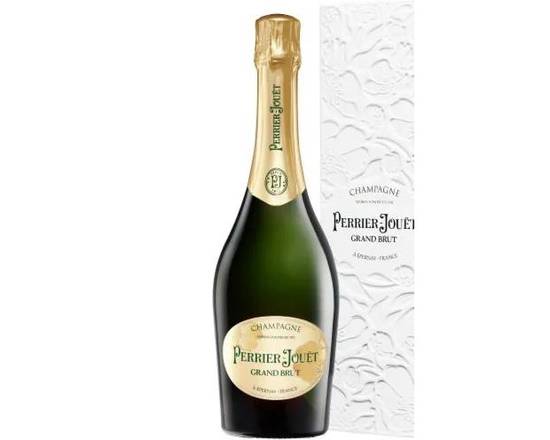 Order PERRIER JOUET CHAMPAGNE GRAND BRUT SHAPE PACKAGING 750ML food online from House Of Wine store, New Rochelle on bringmethat.com