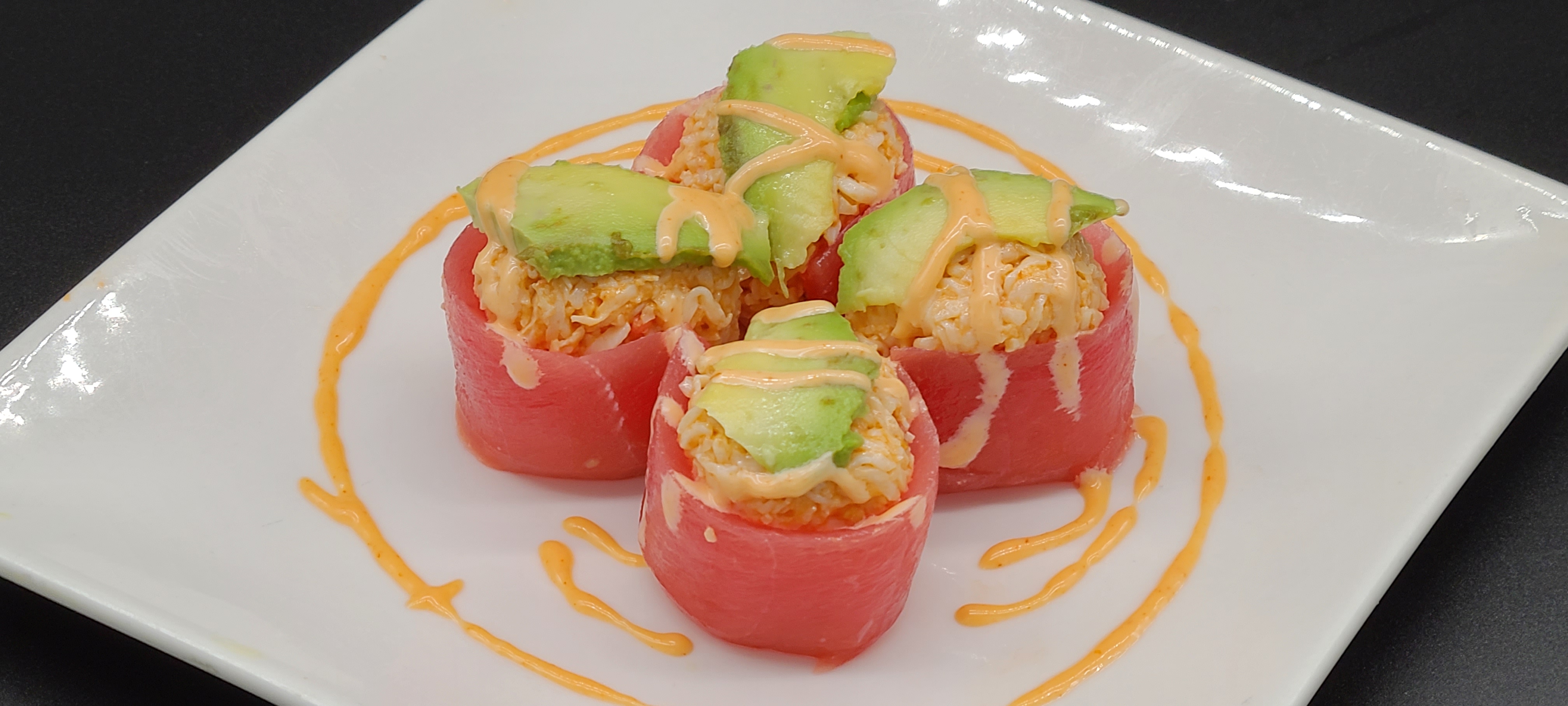 Order PA6. Tuna Bite(4pcs) food online from Hello Sushi store, Fullerton on bringmethat.com
