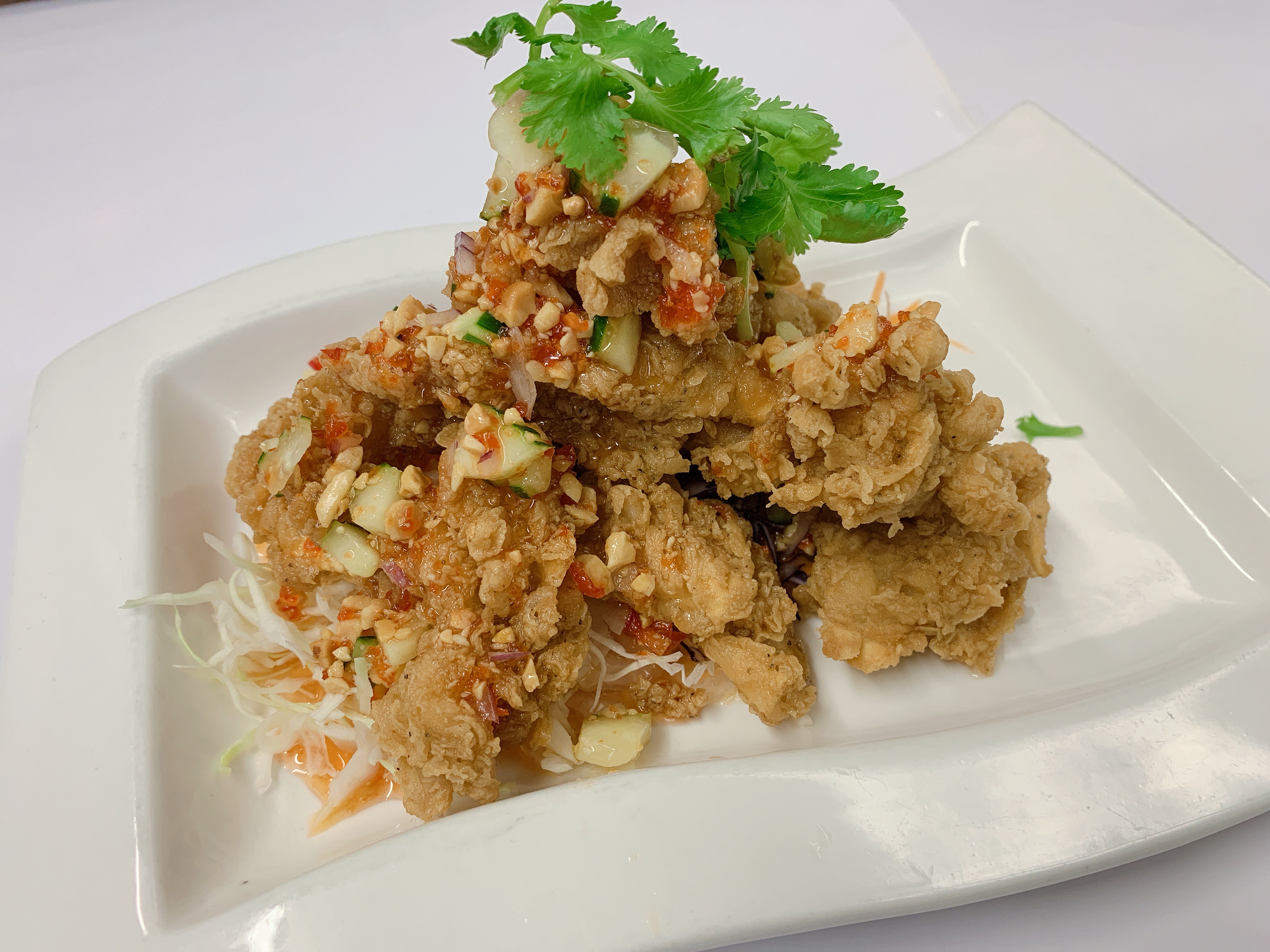 Order Fried Calamari food online from House of Thai Cuisine store, Philadelphia on bringmethat.com