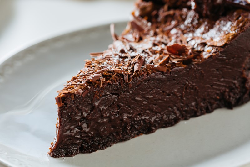 Order Flourless Chocolate Cake (gluten Free) food online from Urban Plates store, San Diego on bringmethat.com