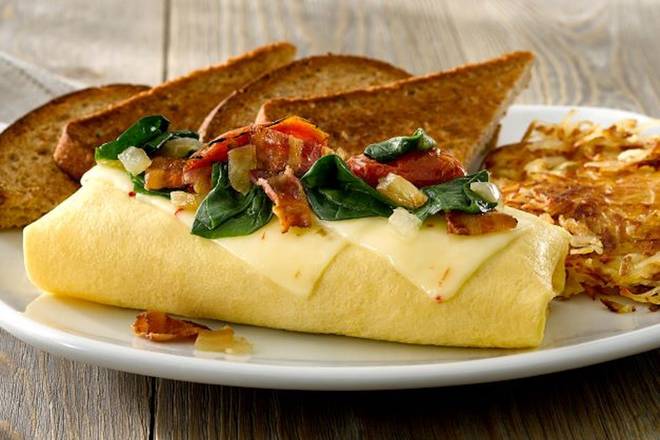 Order Bacon Pepper Jack Omelet food online from Perkins store, Austintown on bringmethat.com