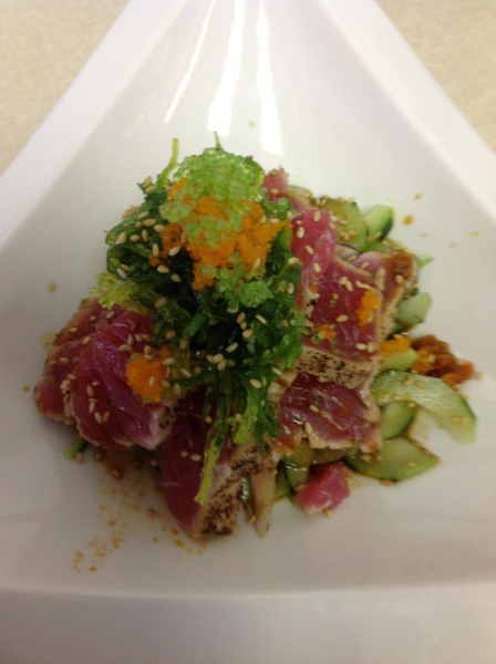 Order Tuna Tataki Seared food online from Jazz Sushi Bar store, New Orleans on bringmethat.com