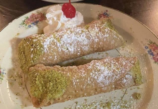 Order Cannoli with Pistachio Nuts food online from Randazzos Restaurant store, Key Biscayne on bringmethat.com