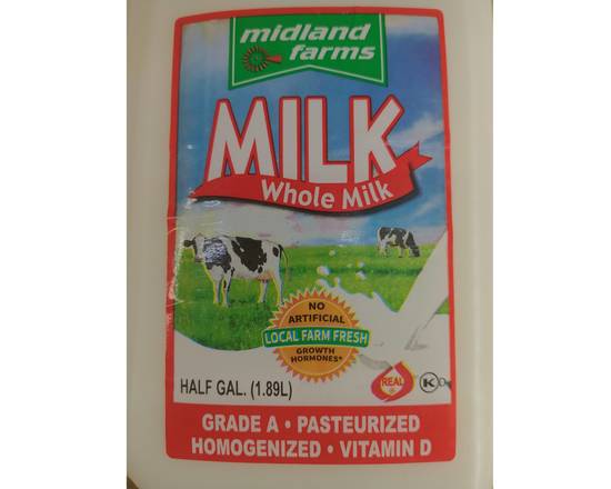 Order Milk ( whole Milk) Half food online from Peralta Brentwood Deli Grocery store, Brentwood on bringmethat.com