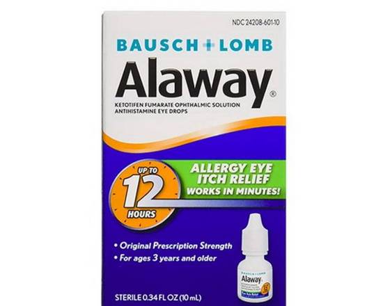 Order Alaway 12hr Eye Itch Relief .34 oz food online from McLean Ave Pharmacy store, Yonkers on bringmethat.com