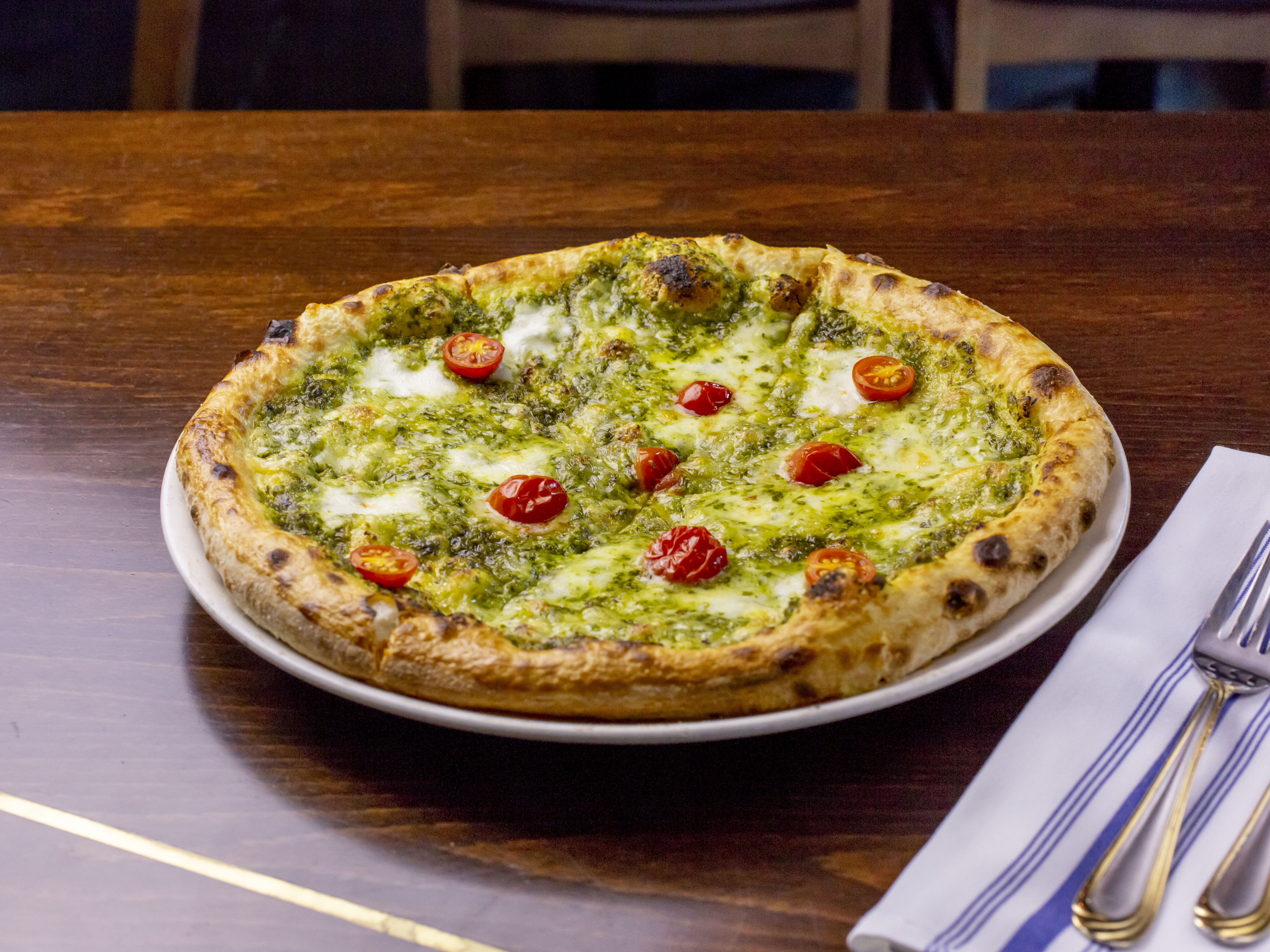 Order Pesto Pizza food online from Miro Restaurant store, Los Angeles on bringmethat.com
