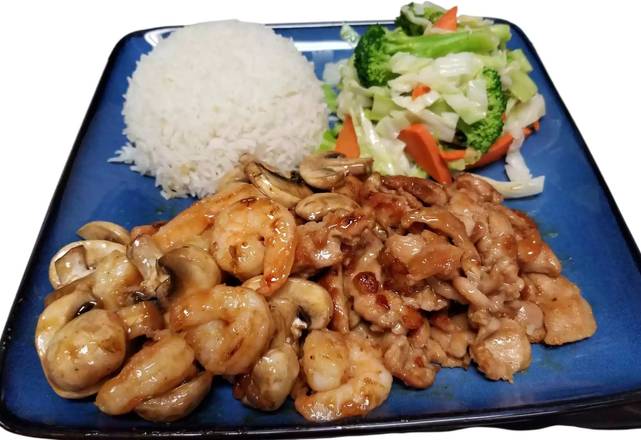 Order Chicken and Shrimp Teriyaki food online from Oishi Teriyaki & Sushi store, Paramount on bringmethat.com