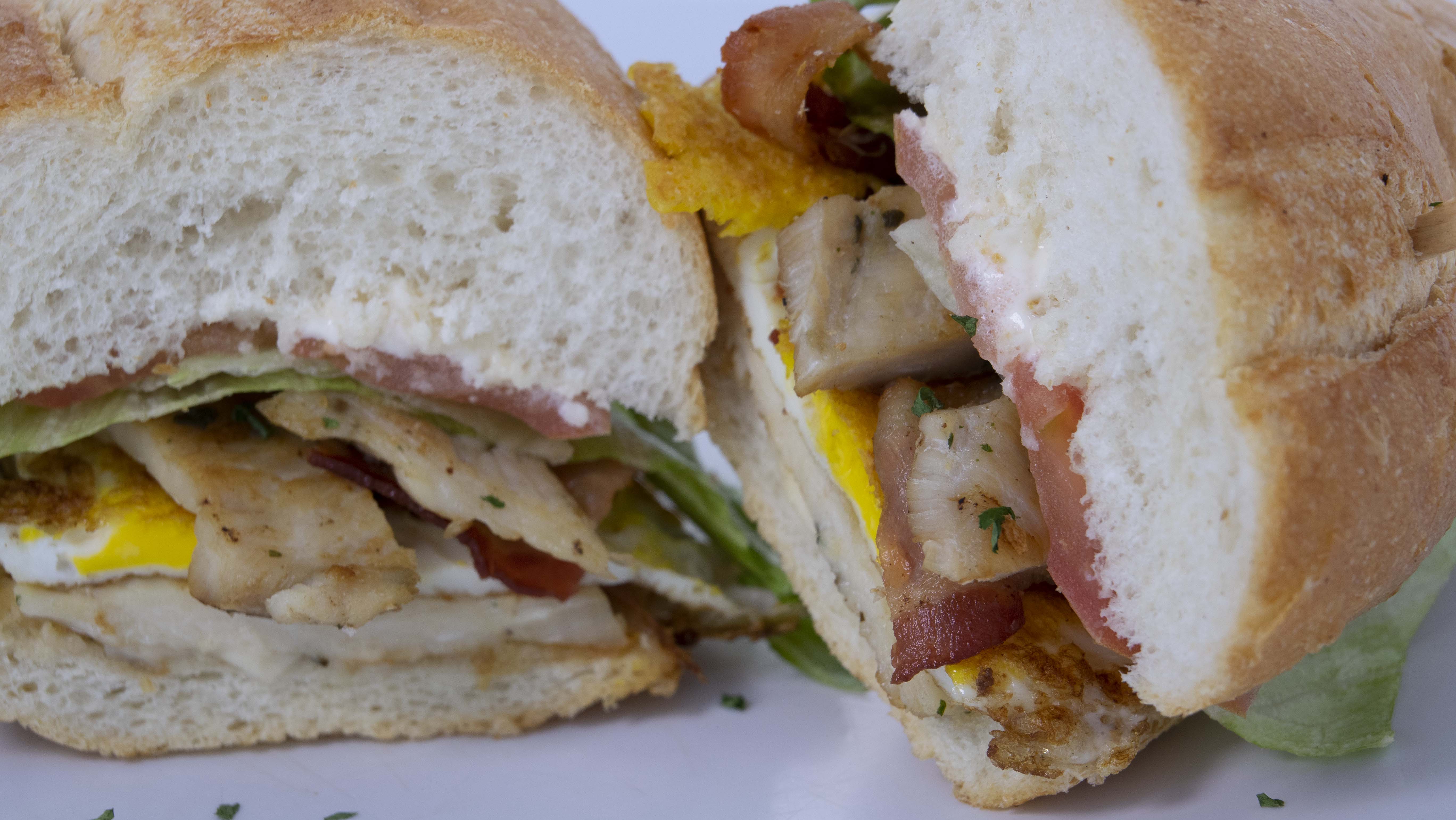 Order 202. X-Tudo Frango Sandwich food online from Brazilian Plate House store, Torrance on bringmethat.com