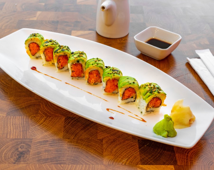Order Fantasy Special Roll  food online from Akai Lounge store, Englewood on bringmethat.com