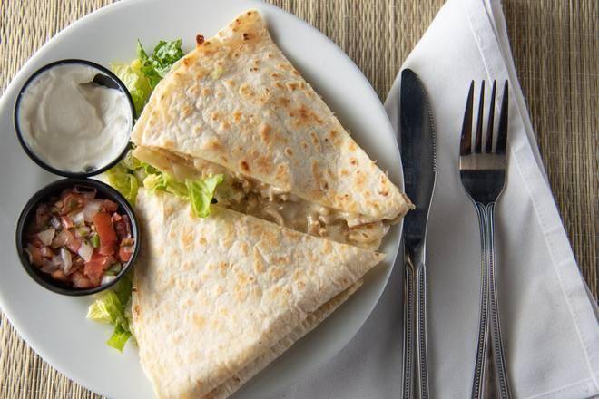 Order Carnitas Quesadilla food online from Zandra's Taqueria store, Haymarket on bringmethat.com