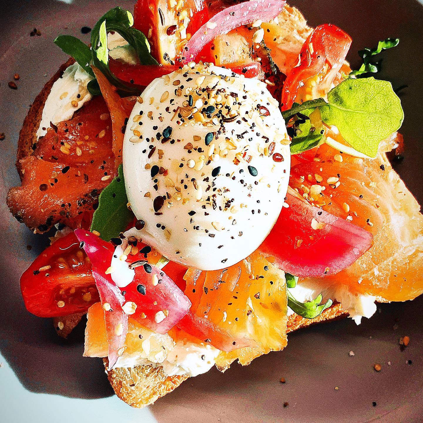 Order Smoked Salmon Toast food online from Soco Coffee & Bistro store, Dallas on bringmethat.com