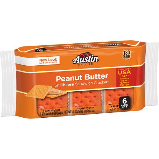 Order Austin Cheese Crackers with Peanut Butter (6 ct) food online from Rite Aid store, Eugene on bringmethat.com