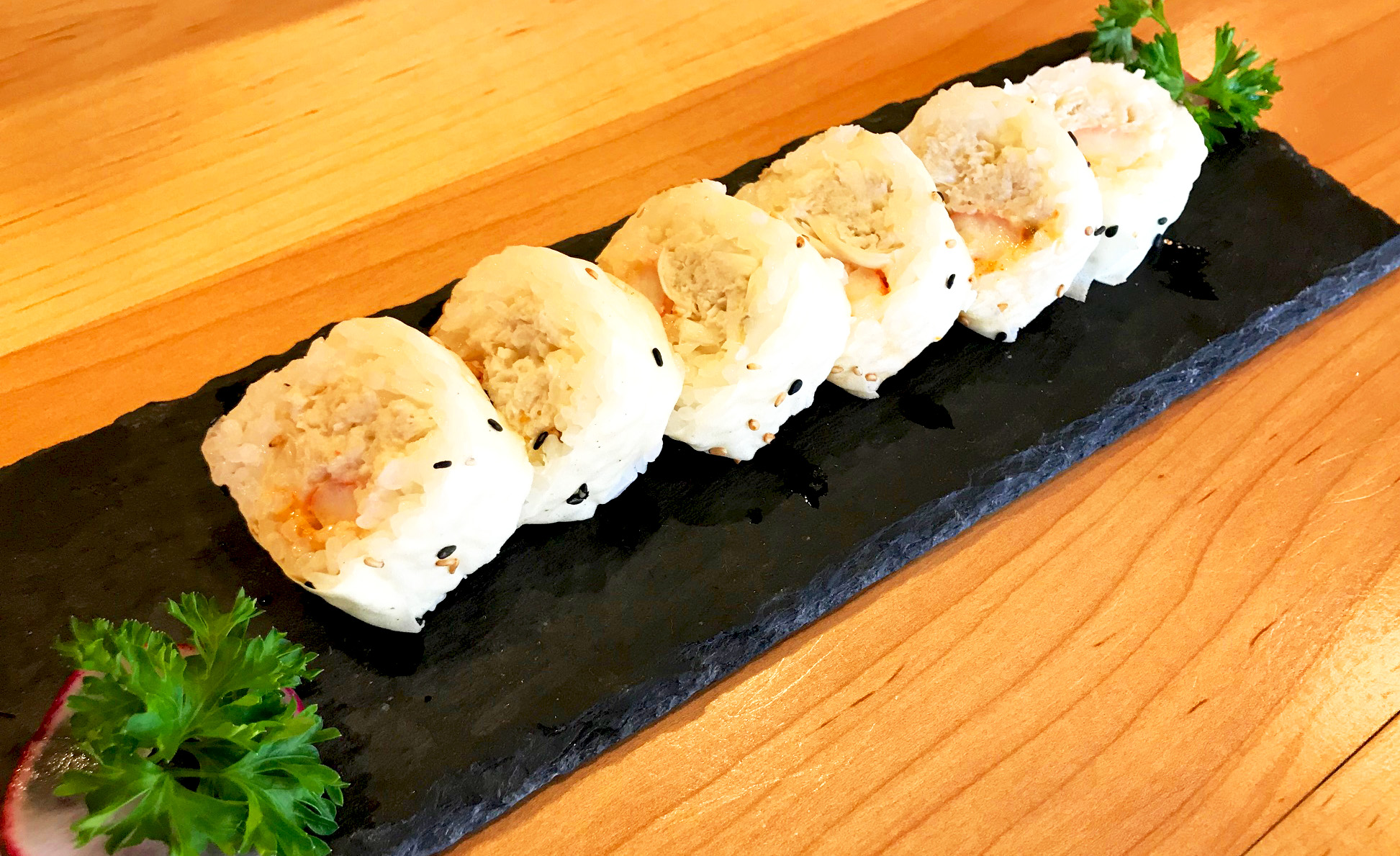 Order Baked Crab Roll food online from Moto Azabu Sushi Bar & Grill store, Marina Del Rey on bringmethat.com