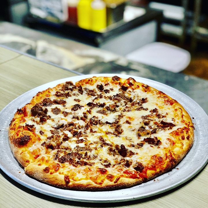 Order Lg Philly Steak Pizza food online from Piemonte Pizza & Grill store, Providence on bringmethat.com