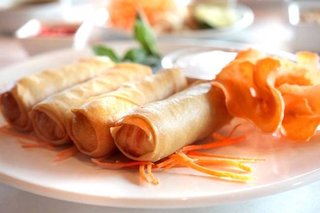 Order A2. Veggie Spring Roll (4pcs) food online from Ty Fun Thai Bistro store, Cleveland on bringmethat.com