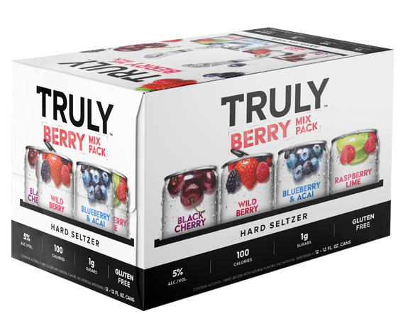 Order TRULY Berry Mix Pack - 12 pack 12oz cans food online from Cactus Food Mart store, Scottsdale on bringmethat.com