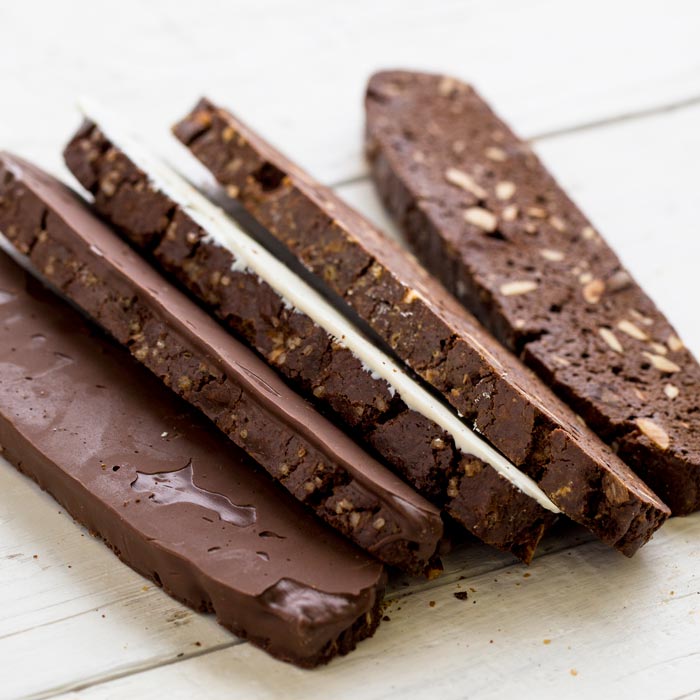 Order Dark Chocolate Biscotti food online from The Coffee Mill store, Oakland on bringmethat.com