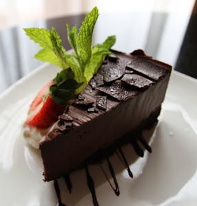 Order Chocolate Mousse Cake food online from Marco Polo's store, Westbury on bringmethat.com