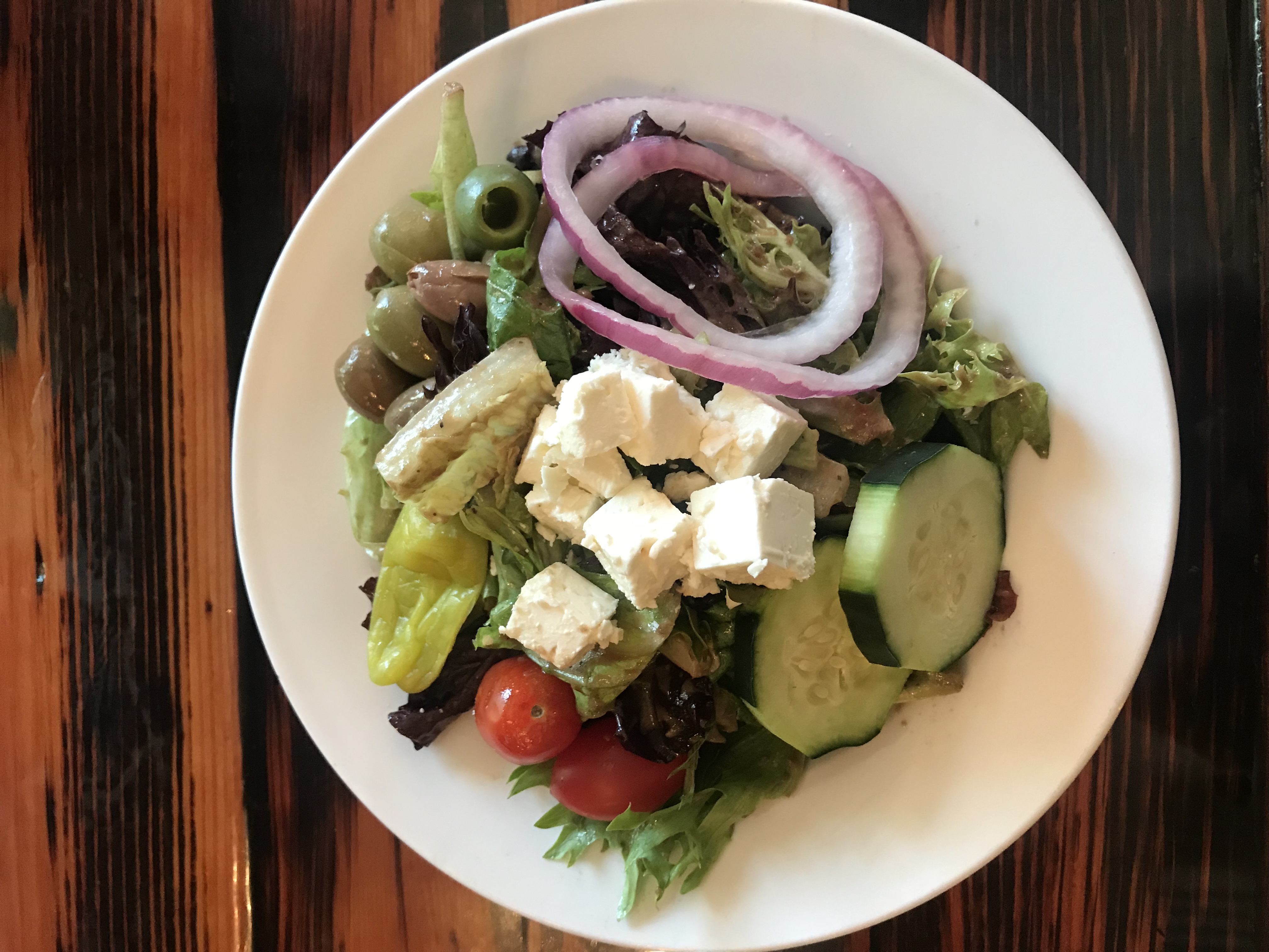 Order Greek Greens Salad food online from Amalfi Italian Restaurant store, Portland on bringmethat.com
