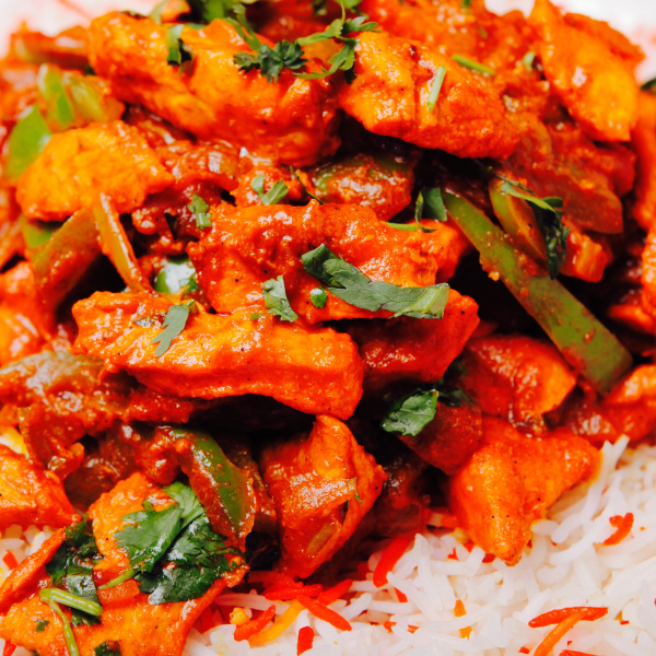 Order Chicken Jalfrezi (spicy) food online from Lal Mirch store, Studio City on bringmethat.com