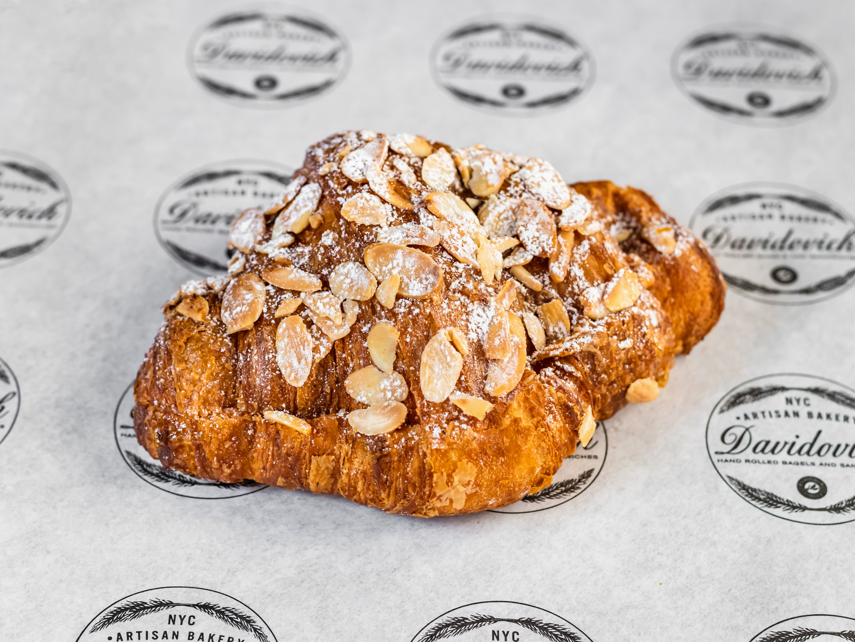 Order Almond Croissant food online from Davidovich bakery nyc store, New York on bringmethat.com