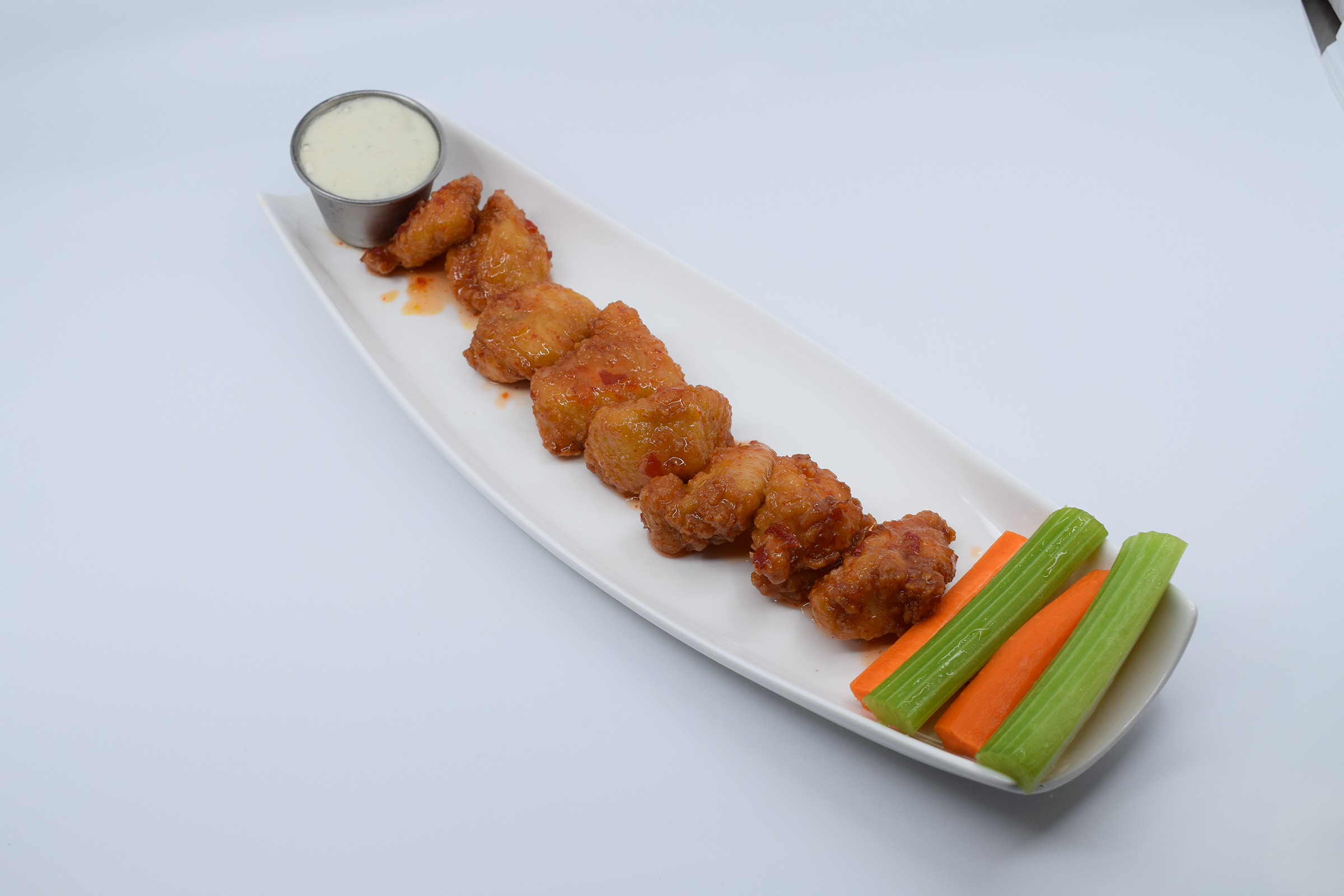 Order Boneless Asian Sweet Chili Wings food online from Mad House Comedy Club store, San Diego on bringmethat.com