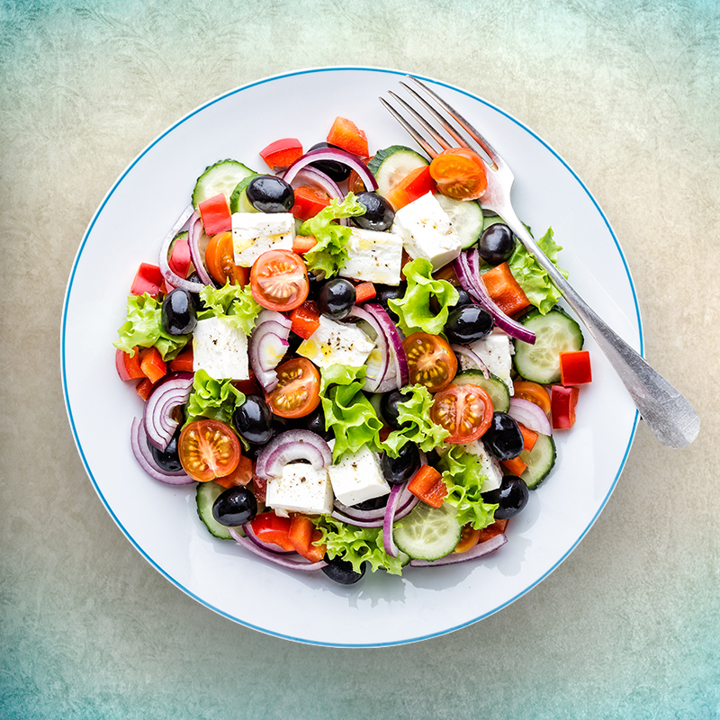 Order Greek Salad Getaway food online from Wraps & Apps store, Runnemede on bringmethat.com