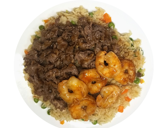 Order M5. Beef and Shrimp food online from Ufo Hibachi Express store, Roswell on bringmethat.com