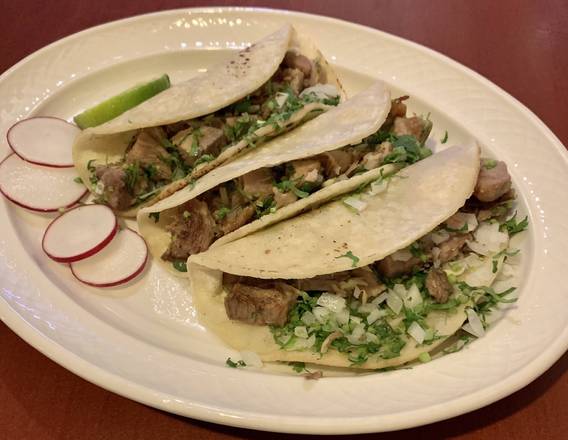 Order Tacos de Carnitas food online from Mexico Restaurant store, Atlantic City on bringmethat.com