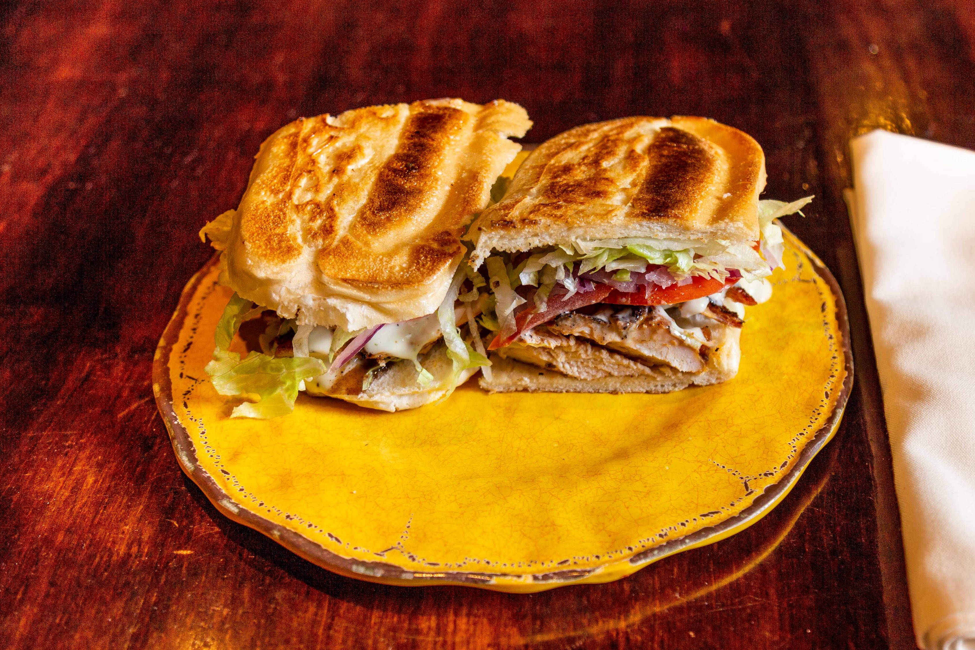 Order Jerk Pressed Sandwich food online from Cafecito store, Chicago on bringmethat.com