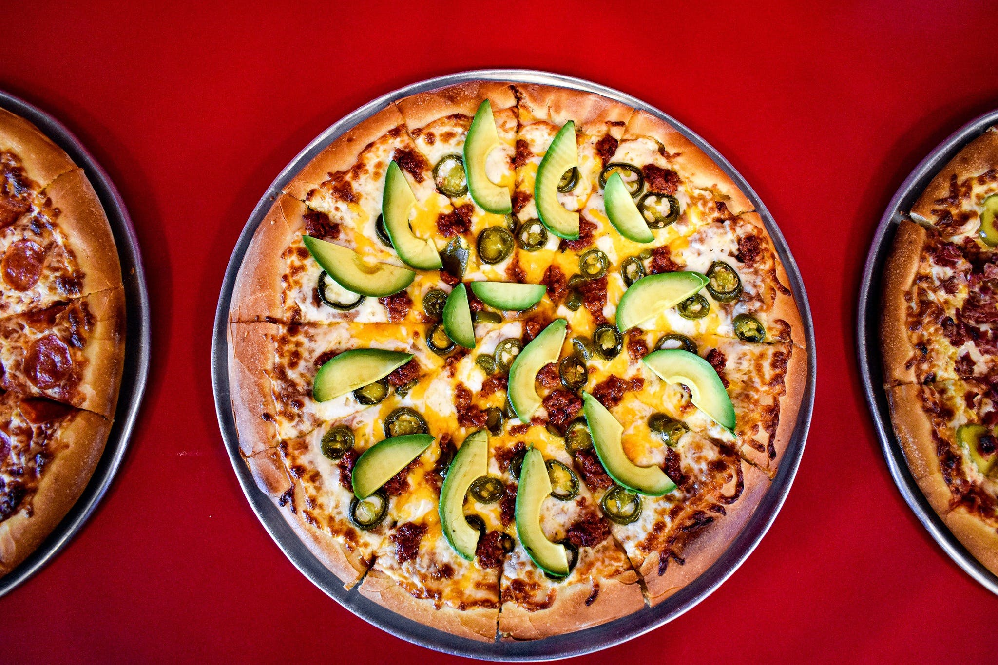 Order Mexican Pizza - Mini 8'' (4 Slices) food online from BJ's Pizzeria store, Montebello on bringmethat.com