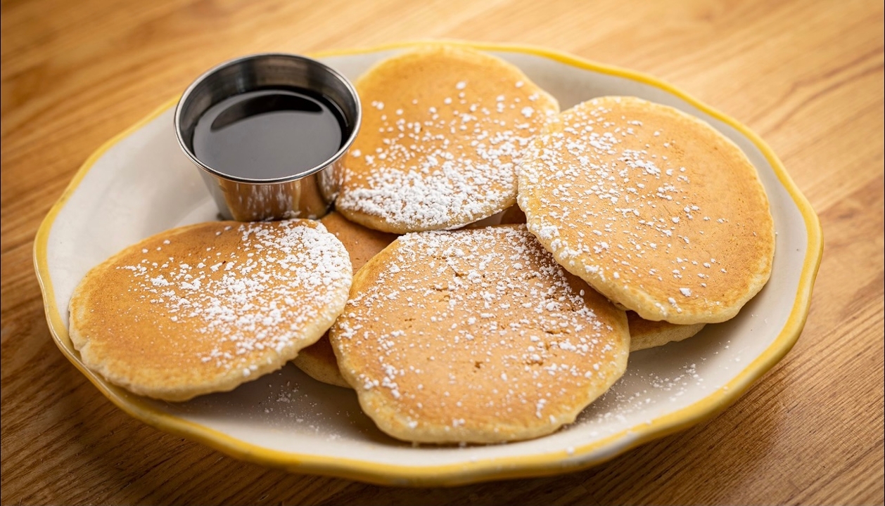Order Silver Dollar Pancakes food online from Eggy Diner store, Minneapolis on bringmethat.com