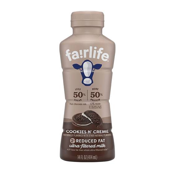 Order Fairlife Cookies N� Creme 2% Ultra-filtered Milk, 14 OZ food online from Cvs store, MONTEZUMA on bringmethat.com