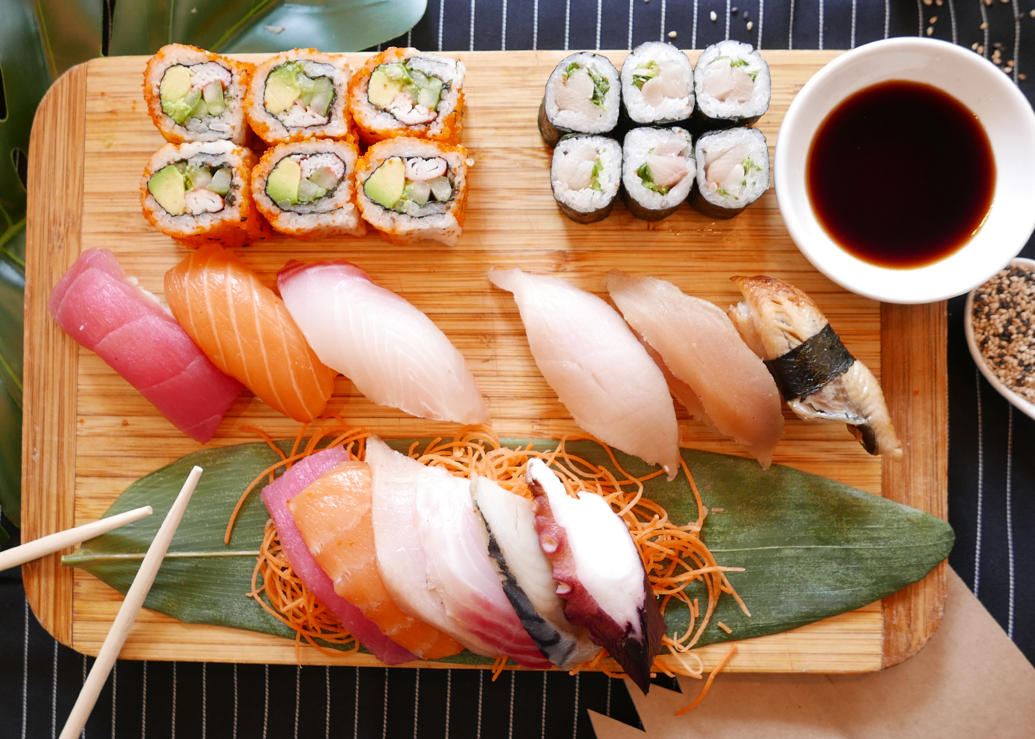 Order Sashimi & Sushi Deluxe food online from Shinju Sushi store, Chicago on bringmethat.com